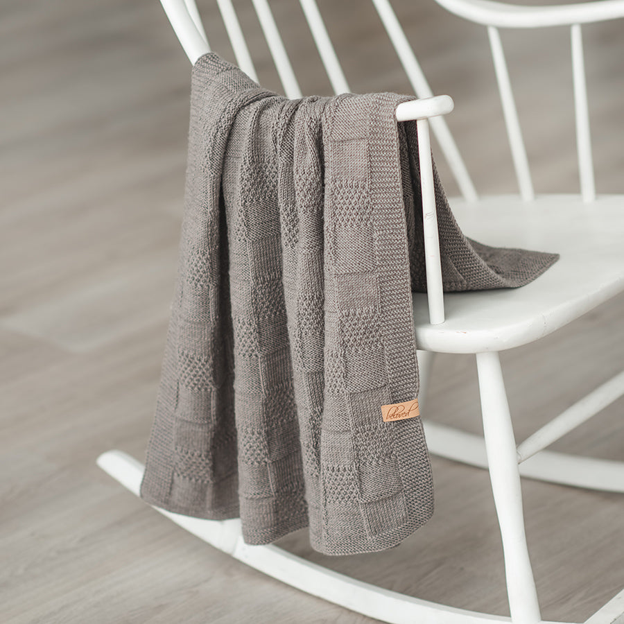 Squares - Reversible Blanket Knitting Pattern (PDF)