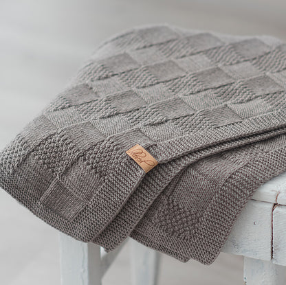 Squares - Reversible Blanket Knitting Pattern (PDF)