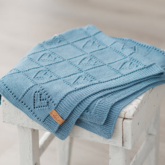 Hearts - Blanket Knitting Pattern (PDF)
