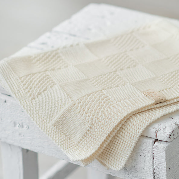 Squares - Reversible Blanket Knitting Pattern (PDF)