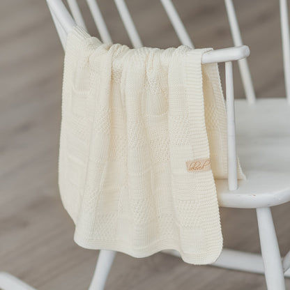 Squares - Reversible Blanket Knitting Pattern (PDF)