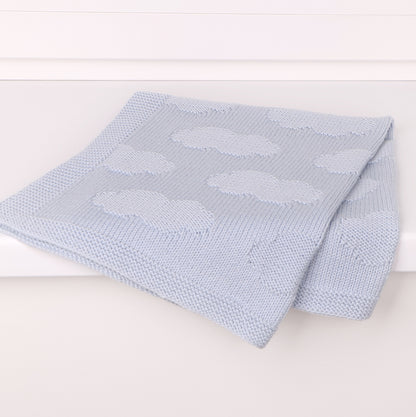 Soft Clouds - Reversible Blanket Knitting Pattern (PDF)