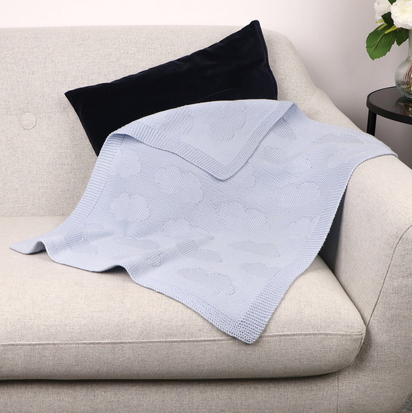 Soft Clouds - Reversible Blanket Knitting Pattern (PDF)