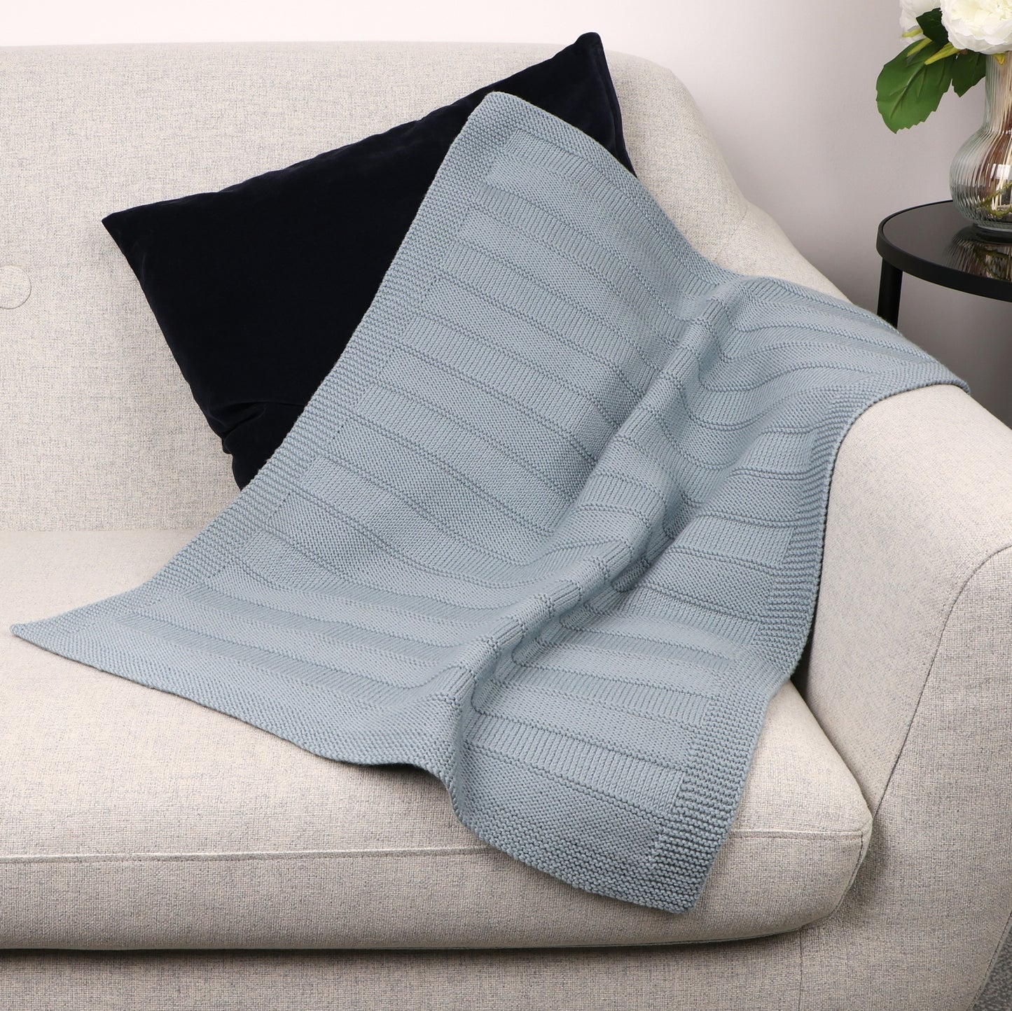 Beauty in Simplicity - Reversible Blanket Knitting Pattern (PDF)