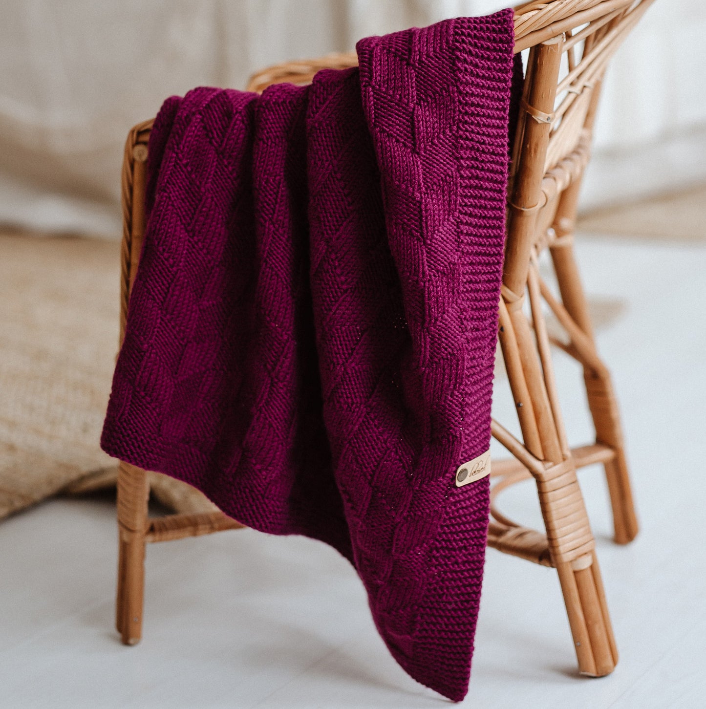 Waterfall - Reversible Blanket Knitting Pattern (PDF)