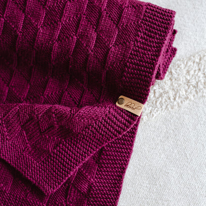 Waterfall - Reversible Blanket Knitting Pattern (PDF)