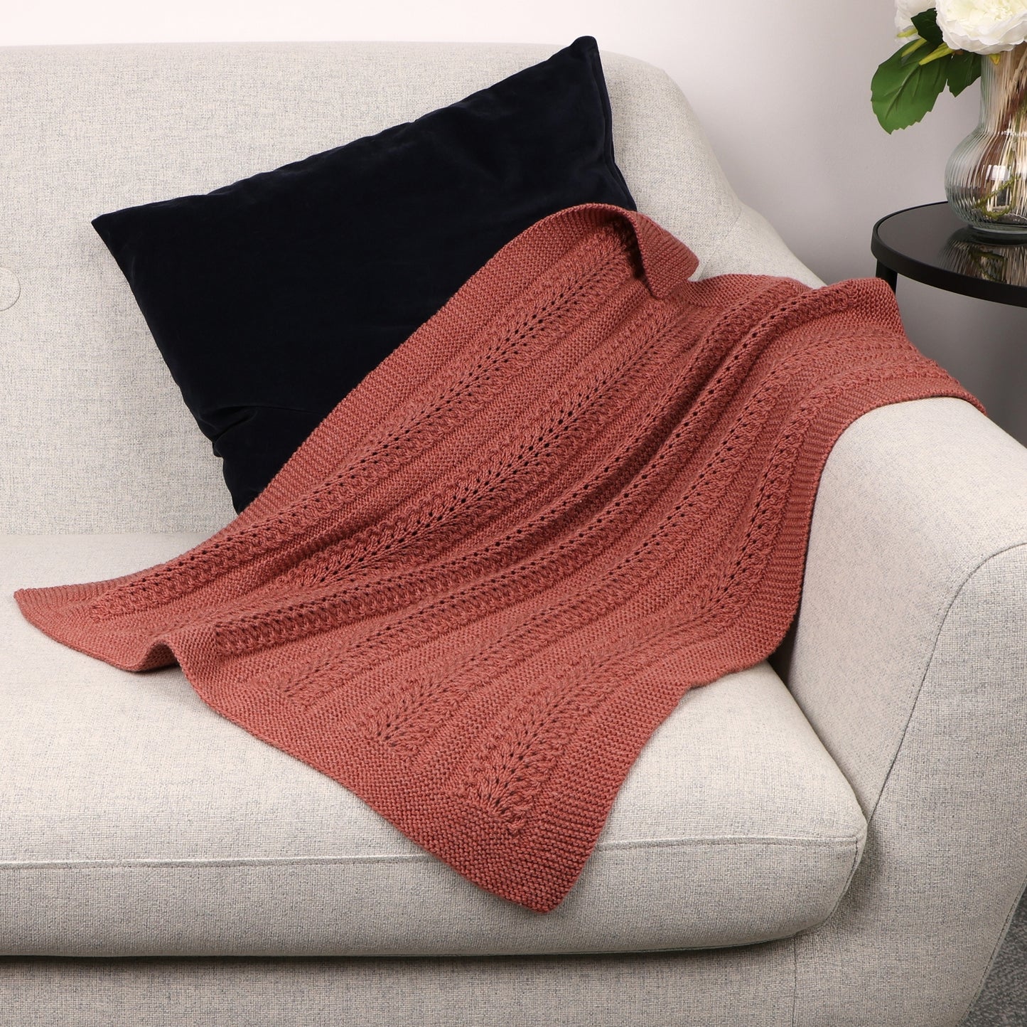 Feather Dance - Blanket Knitting Pattern (PDF)