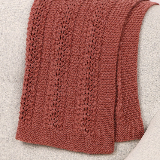 Feather Dance - Blanket Knitting Pattern (PDF)