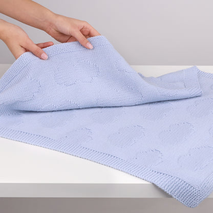 Soft Clouds - Reversible Blanket Knitting Pattern (PDF)