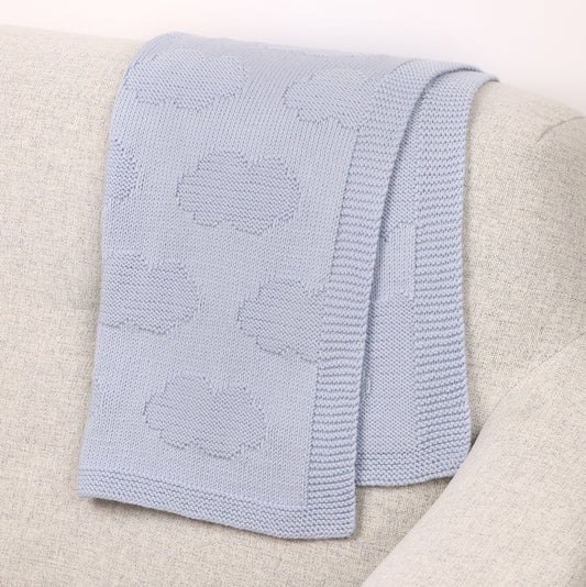 Soft Clouds - Reversible Blanket Knitting Pattern (PDF)