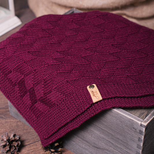 Waterfall - Reversible Blanket Knitting Pattern (PDF)