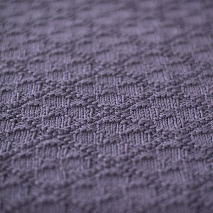 Flower Blossoms - Reversible Blanket Knitting Pattern (PDF)