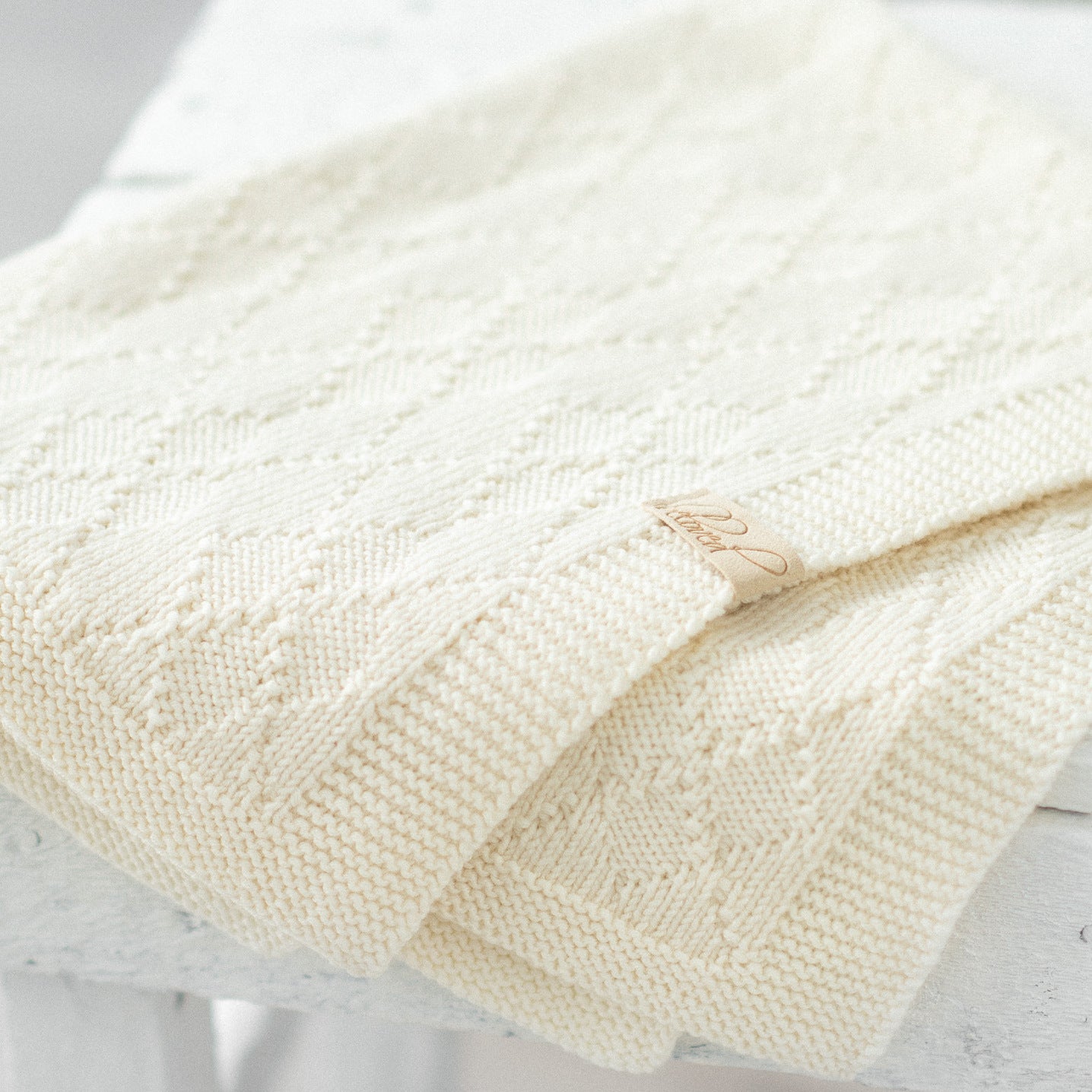 Diamonds - Reversible Blanket Knitting Pattern (PDF)