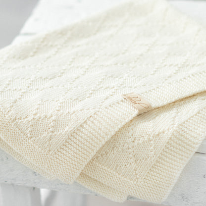 Diamonds - Reversible Blanket Knitting Pattern (PDF)