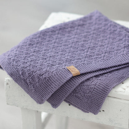 Flower Blossoms - Reversible Blanket Knitting Pattern (PDF)