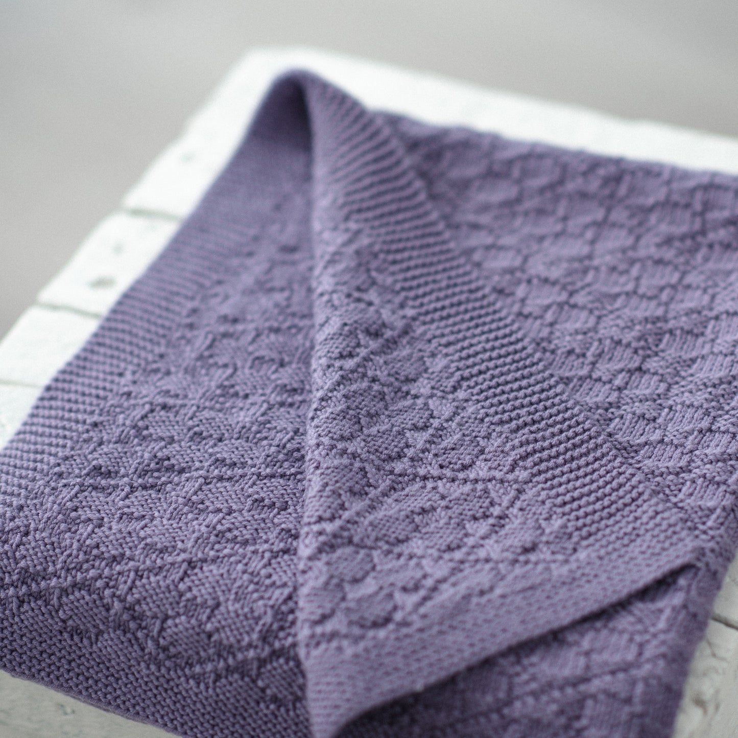 Flower Blossoms - Reversible Blanket Knitting Pattern (PDF)