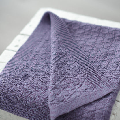 Flower Blossoms - Reversible Blanket Knitting Pattern (PDF)