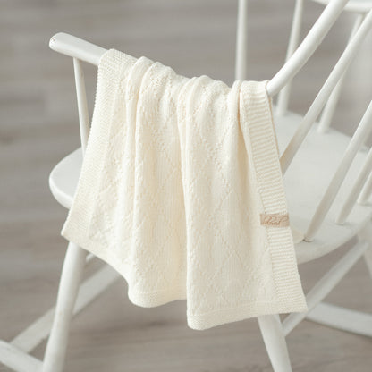 Diamonds - Reversible Blanket Knitting Pattern (PDF)