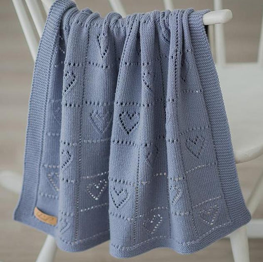 Hearts - Blanket Knitting Pattern (PDF)