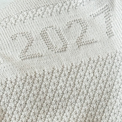 Baby's First Year 2027 - Baby Blanket Knitting Pattern (PDF)