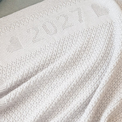 Baby's First Year 2027 - Baby Blanket Knitting Pattern (PDF)