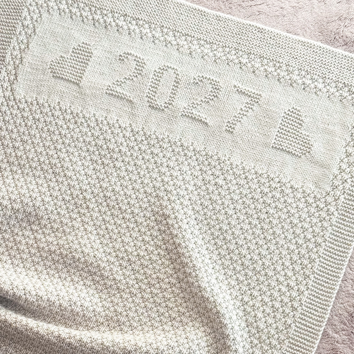 Baby's First Year 2027 - Baby Blanket Knitting Pattern (PDF)